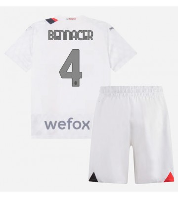 AC Milan Ismael Bennacer #4 Udebanesæt Børn 2023-24 Kort ærmer (+ korte bukser)